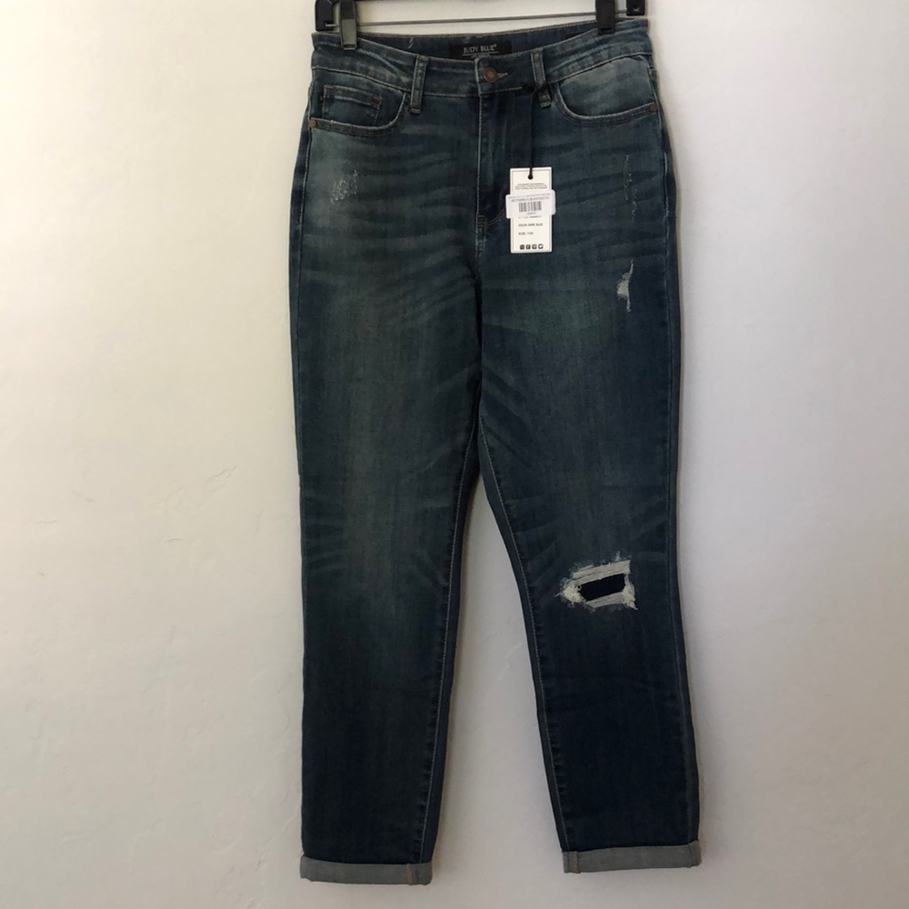 Judy Blue Got You Covered High Waist Boyfriend Womens Jean Size 28